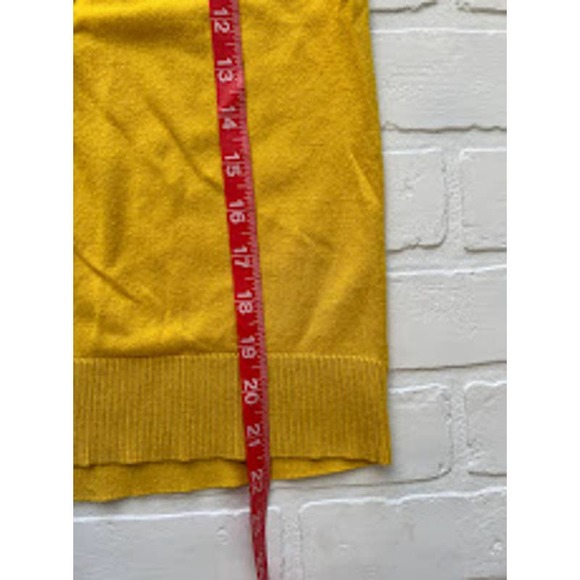 LOFT Button Down Cardigan Mustard Color- sz S - Picture 5 of 5